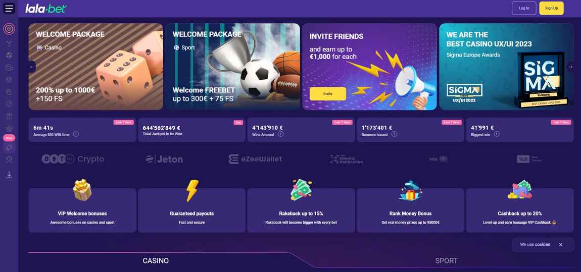 Promoacties van Lalabet Casino